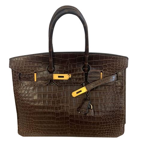 hermes birkin 35 croc|hermes matte crocodile birkin bag.